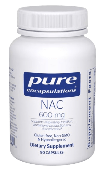 NAC (N-acetyl-L-cysteine) 600 mg Default Category Pure Encapsulations 90 Capsules 