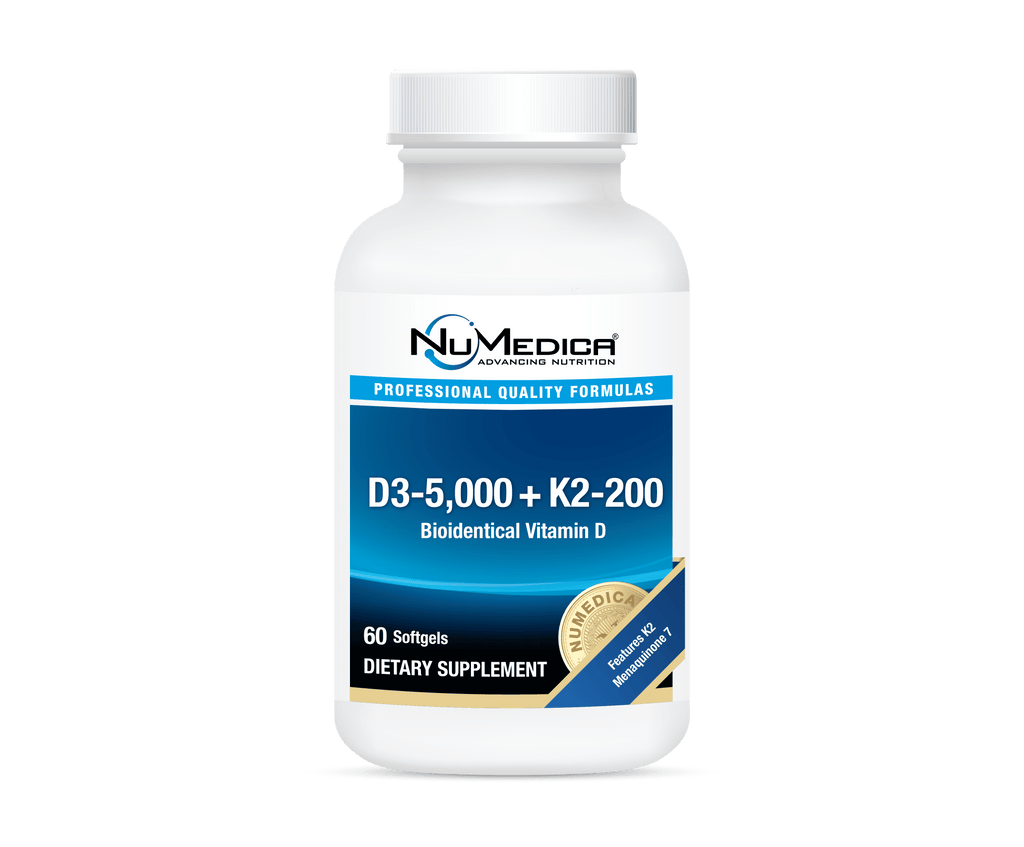 D3-5,000 + K2-200 - 60 Softgels Default Category Numedica 