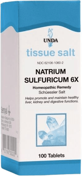 Natrium Sulfuricum 6X (Salt) - 100 Tablets Vitamins & Supplements Genestra 