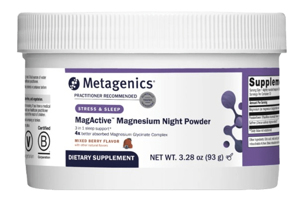 MagActive® Magnesium Night Powder Default Category Metagenics 30 Servings - Tub 