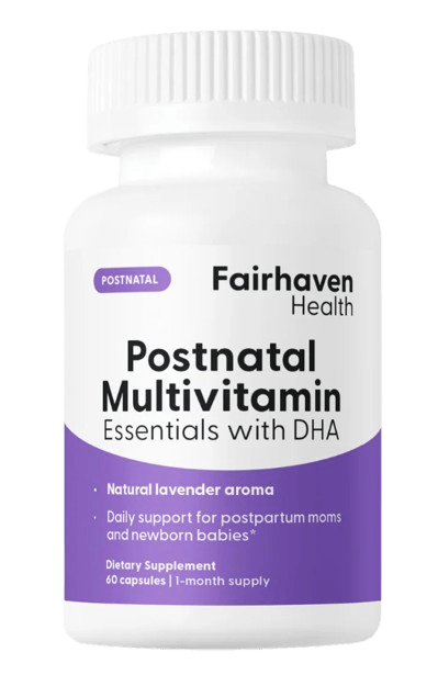 Postnatal Multivitamin Essentials with DHA Default Category Fairhaven Health 60 Capsules 