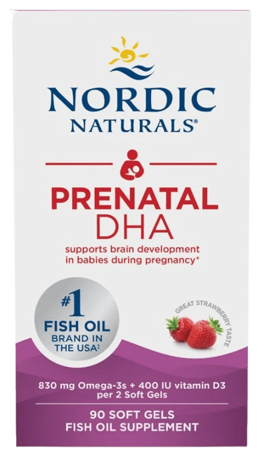 Prenatal DHA Default Category Nordic Naturals 90 Soft Gels Strawberry 
