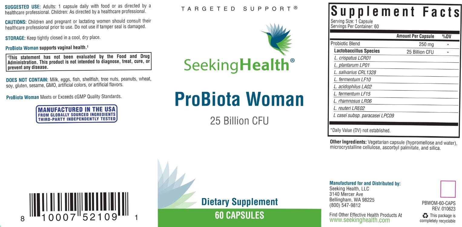Probiota ProBiota Woman - 60 Capsules – Healthy Habits Living