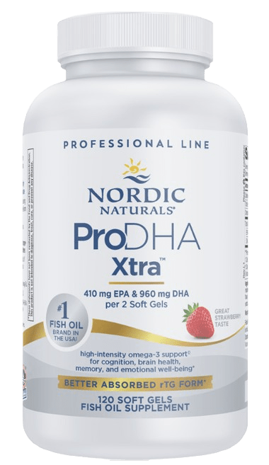 ProDHA Xtra (formerly ProDHA 1000 Strawberry) Default Category Nordic Naturals 120 Softgels 