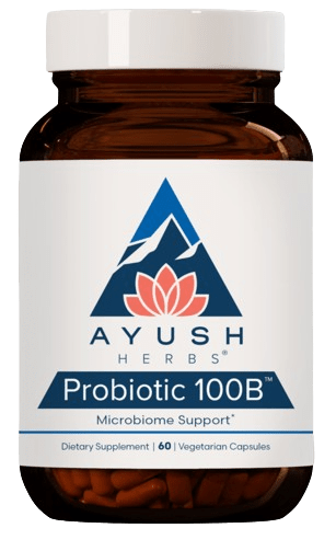 Probiotic 100B Default Category Ayush Herbs 60 Capsules 