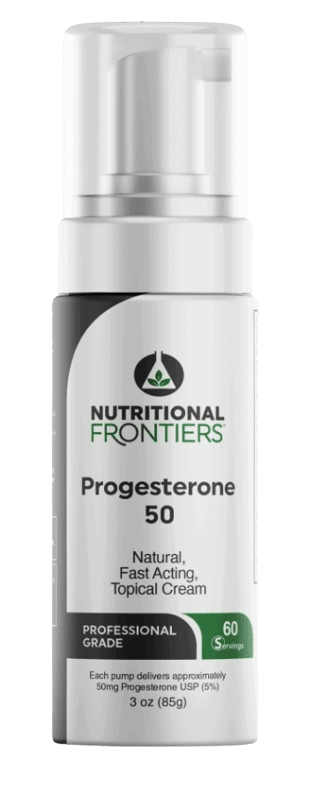 Progesterone 50 mg Cream Default Category Nutritional Frontiers 3 oz. 