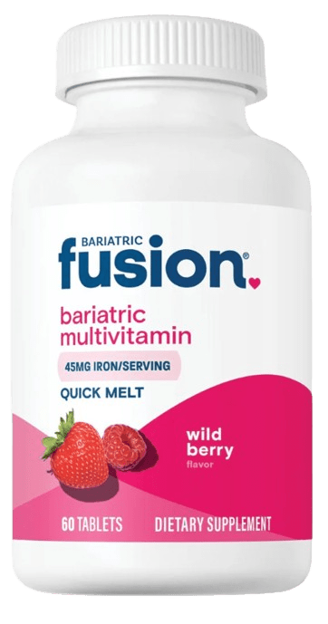 Wild Berry Bariatric Multivitamin with 45mg Iron Quick Melt Default Category Bariatric Fusion 60 Tablets 
