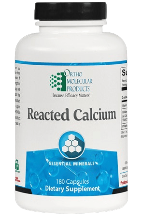 Reacted Calcium - 180 Capsules Default Category Ortho Molecular 