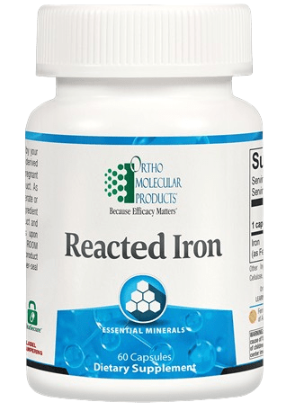 Reacted Iron - 60 Capsules Default Category Ortho Molecular 