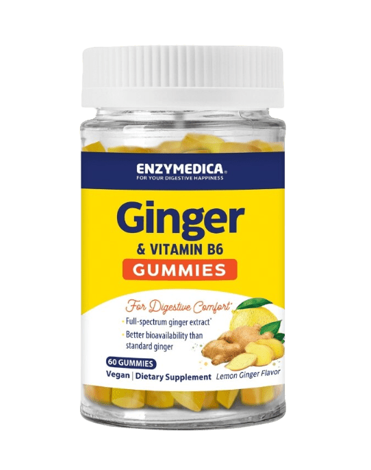 Ginger & Vitamin B6 Gummies - 60 gummies Default Category Enzymedica 