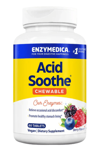Acid Soothe® Chewables Default Category Enzymedica 60 Chewables 