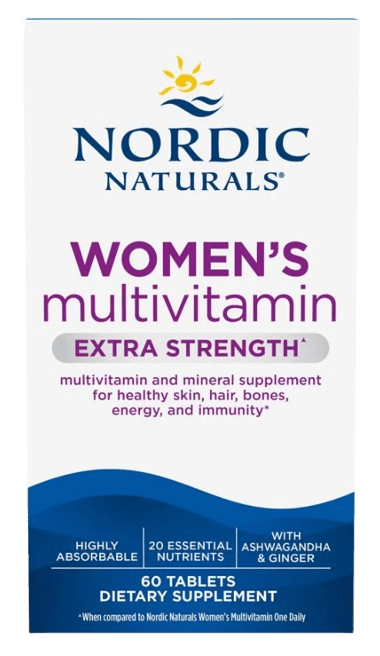 Women’s Multivitamin Extra Strength Default Category Nordic Naturals 60 Tablets 
