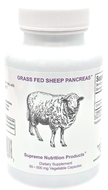 Grass Fed Sheep Pancreas Default Category Supreme Nutrition 90 Capsules 