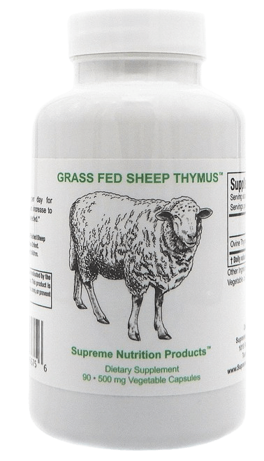 Grass Fed and Finished New Zealand Sheep Thymus - 90 Capsules Default Category Supreme Nutrition 