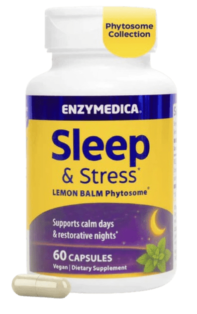 Sleep & Stress Lemon Balm Phytosome® Default Category Enzymedica 60 Capsules 