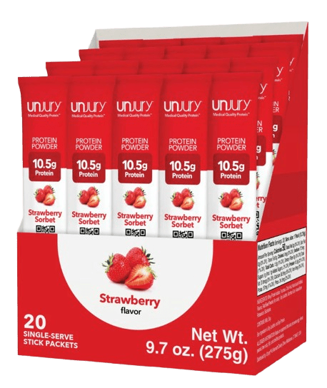 Whey Protein Single-Serve Stick Packets Default Category Unjury Strawberry 