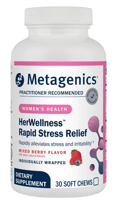 HerWellness™ Rapid Stress Relief Default Category Metagenics 30 Soft Chews 