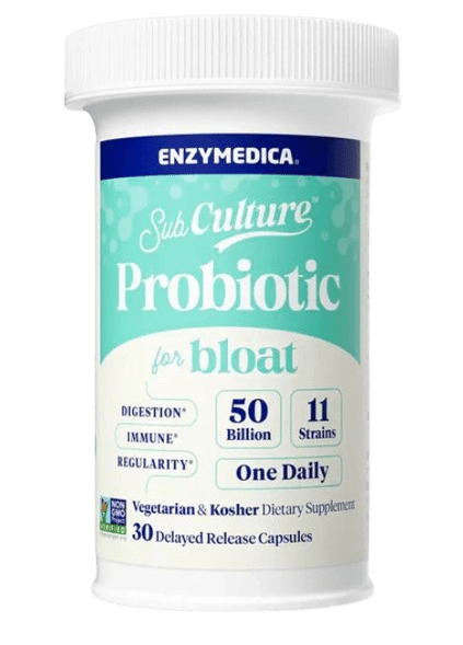 Subculture Probiotics for Bloat Default Category Enzymedica 30 Capsules 