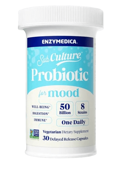 Subculture Probiotics for Mood Default Category Enzymedica 30 Capsules 