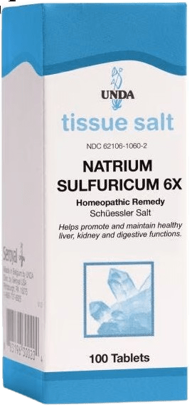 Natrium Sulfuricum 6X (Salt) - 100 Tablets Vitamins & Supplements Genestra 