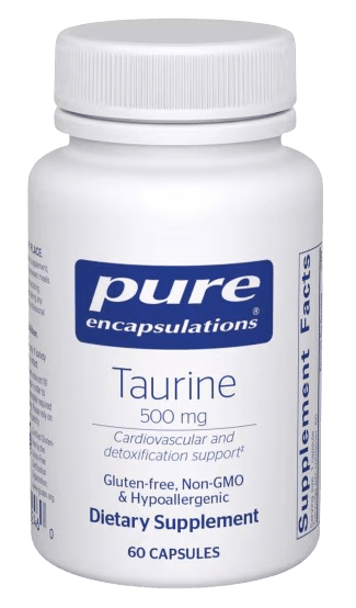 Taurine 500 mg - 60 Capsules Default Category Pure Encapsulations 