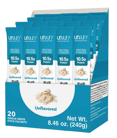 Whey Protein Single-Serve Stick Packets Default Category Unjury Unflavored 