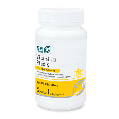Vitamin D Plus K - 60 Capsules Default Category Klaire Labs 