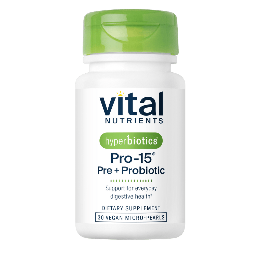 Hyperbiotics Pro-15® Pre + Probiotic Default Category Vital Nutrients 30 Pearls 