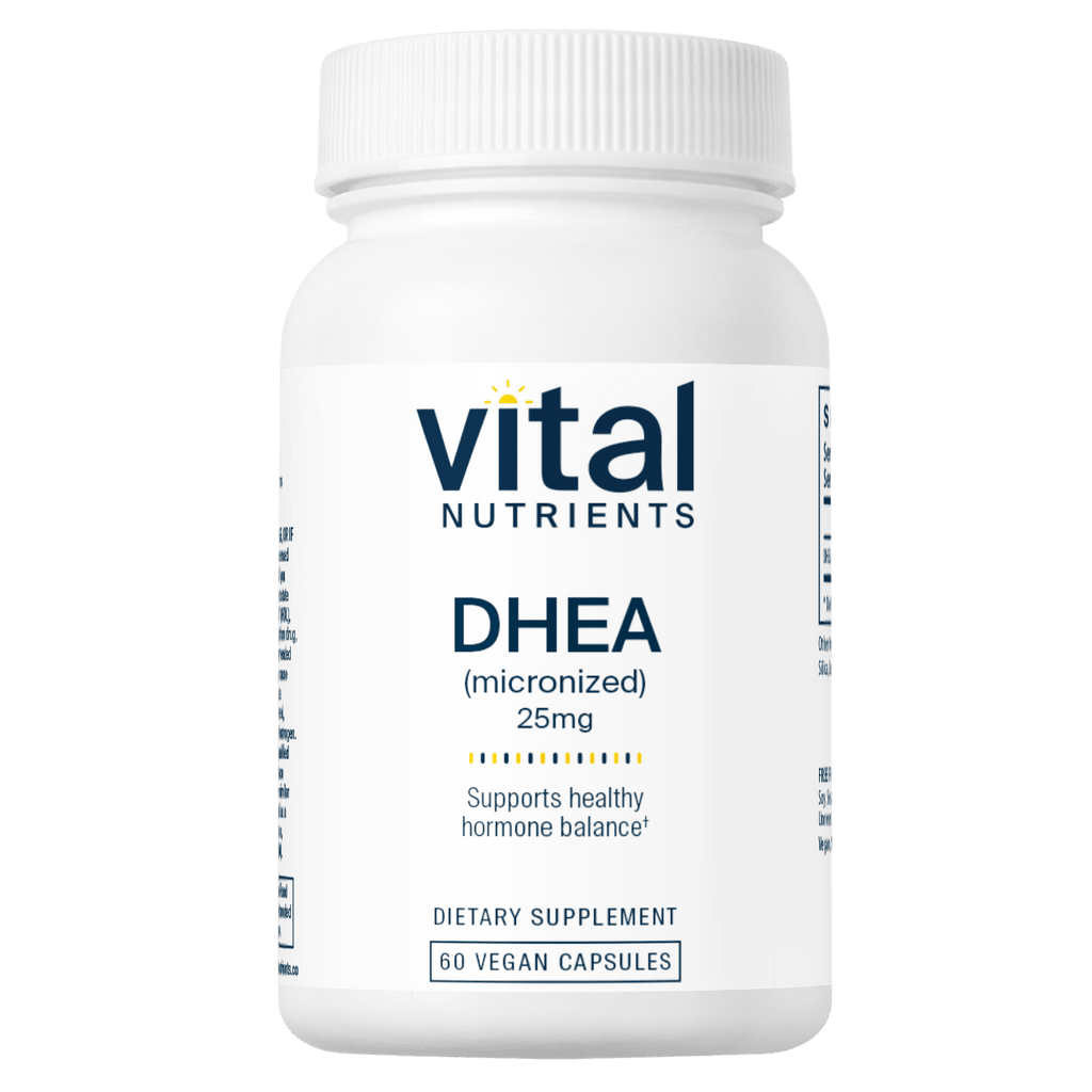 DHEA (micronized) 25mg - 60 Capsules Default Category Vital Nutrients 