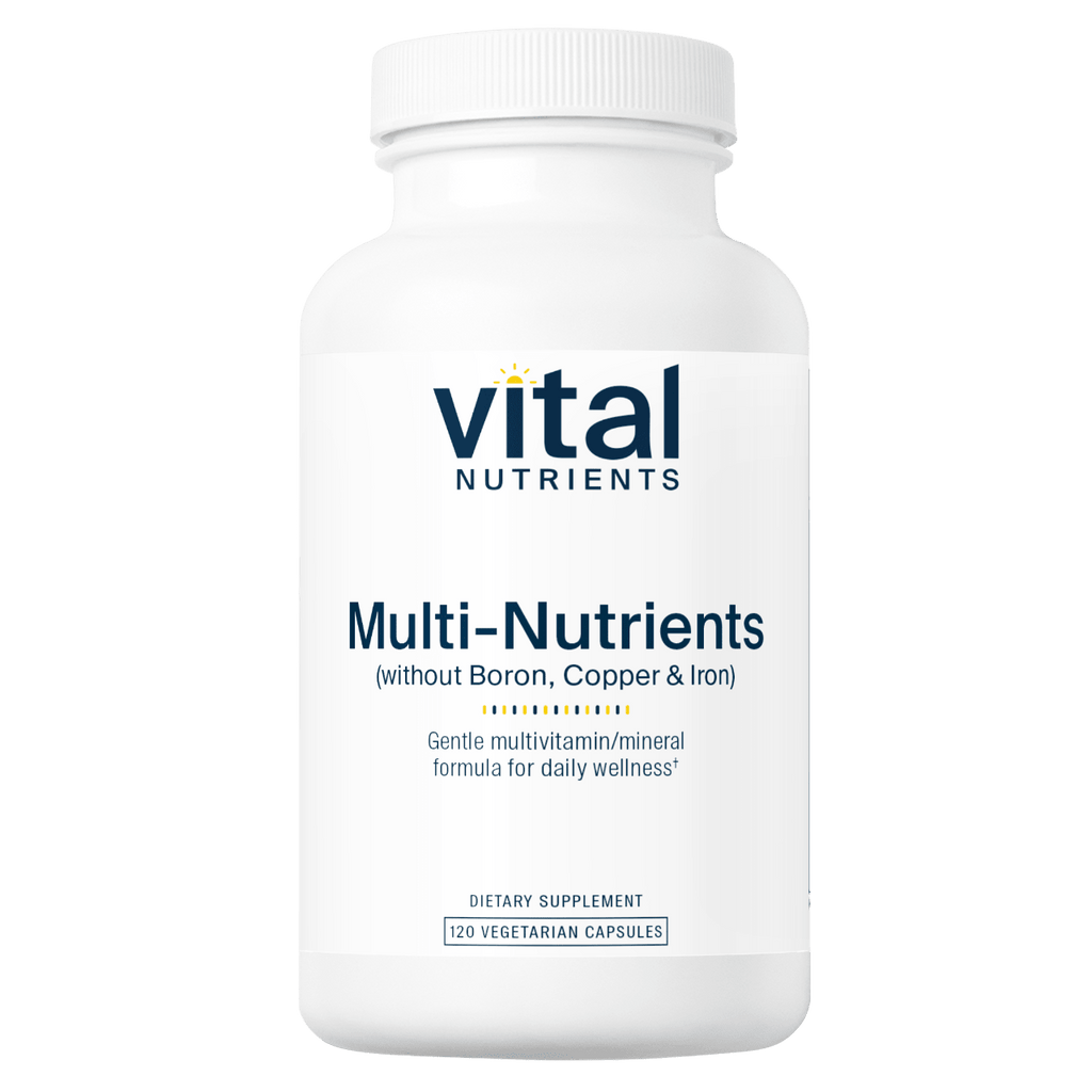 Multi-Nutrients (without Boron, Copper, & Iron) - 120 Capsules Default Category Vital Nutrients 