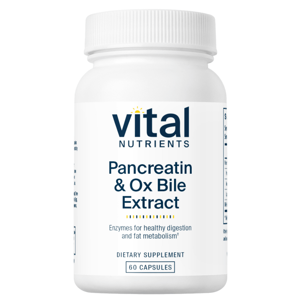 Pancreatin & Ox Bile Extract - 60 Capsules Default Category Vital Nutrients 