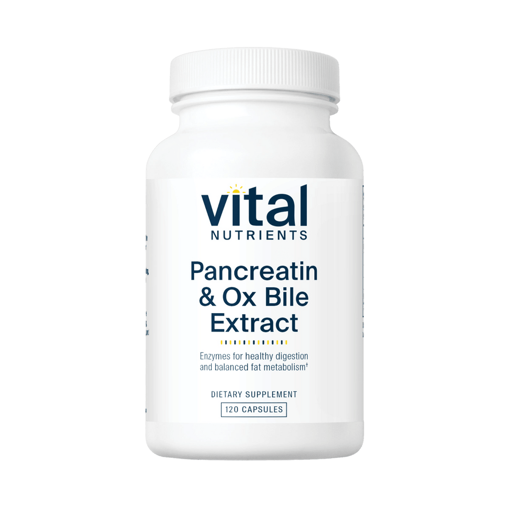 Pancreatin & Ox Bile Extract Default Category Vital Nutrients 120 Capsules 