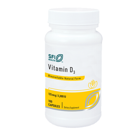 Vitamin D3 (5,000 IU) - 100 Capsules Default Category Klaire Labs 