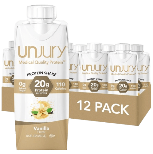 Unjury High Protein Shake - Ready To Drink (12 Pack) Default Category Unjury Vanilla - 12 Pack 