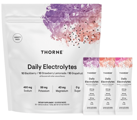 Daily Electrolytes - NSF Certified for Sport® Default Category Thorne 30 Stick Packs Variety Pack II 