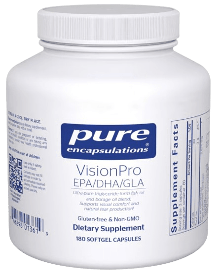 VisionPro EPA/DHA/GLA Default Category Pure Encapsulations 180 Capsules 