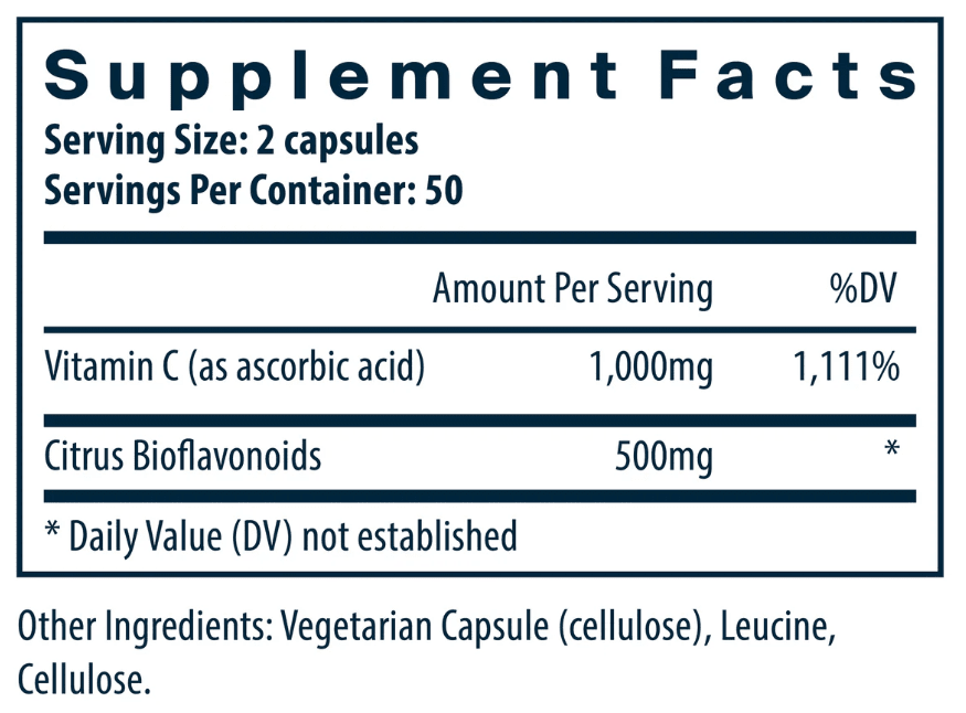 Vitamin C with Bioflavonoids Default Category Vital Nutrients