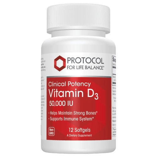 Vitamin D3 50,000 IU Default Category Protocol for Life Balance 12 Softgels 