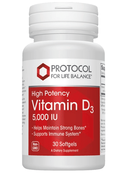 Vitamin D3 5,000 IU - 120 Softgels Default Category Protocol for Life Balance 30 Softgels 
