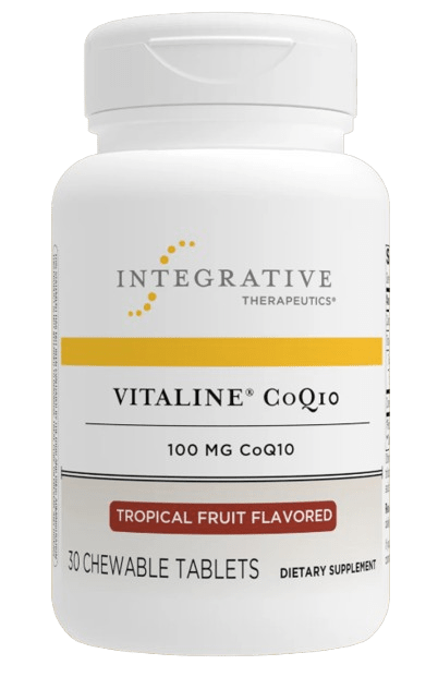 Vitaline CoQ10 100mg - 30 Chewable Wafers Default Category Integrative Therapeutics Tropical Fruit 