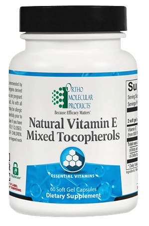 Natural Vitamin E Mixed Tocopherols Default Category Ortho Molecular 60 Soft Gels 