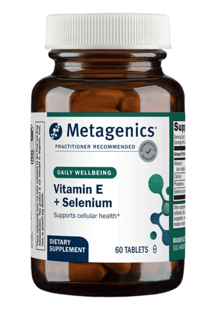 Vitamin E + Selenium (Formerly E-400 Selenium™) - 60 Tablets Default Category Metagenics 