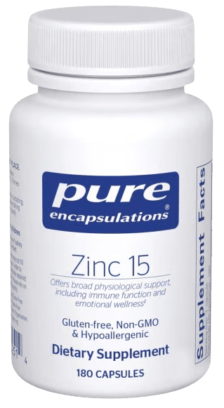 Zinc 15 Default Category Pure Encapsulations 180 Capsules 