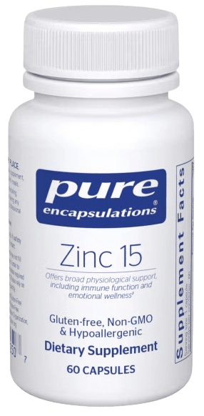 Zinc 15 Default Category Pure Encapsulations 60 Capsules 