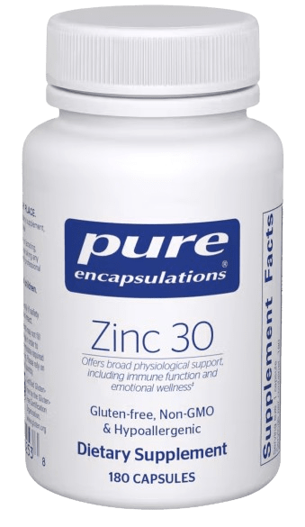 Zinc 30 Default Category Pure Encapsulations 180 capsules 