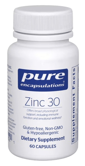 Zinc 30 Default Category Pure Encapsulations 60 capsules 