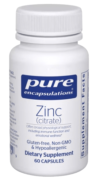 Zinc (citrate) Default Category Pure Encapsulations 60 Capsules 