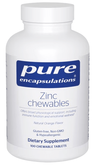 Zinc Chewables - 100 Chewable Tablets Default Category Pure Encapsulations 