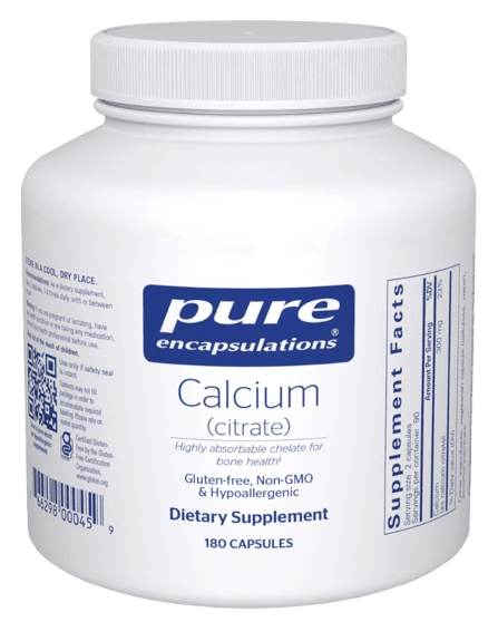 Calcium (citrate) - 180 Capsules Default Category Pure Encapsulations 