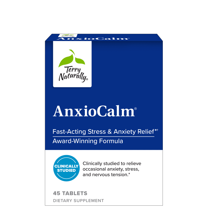 AnxioCalm Default Category Terry Naturally 45 tablets 